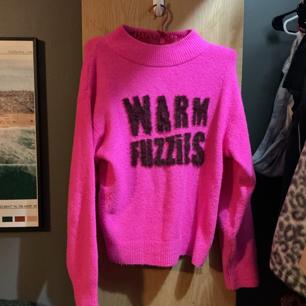 a new day Bright Pink Cowl Neck Sweater - Picture 5 of 5